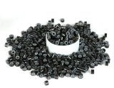 Micro ring krúžok so silikónom 5 mm-čierná