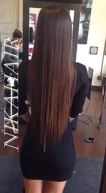 Clip in vlasy - 60 cm dlhý pás vlasov - odtieň 2/30 - hnedá